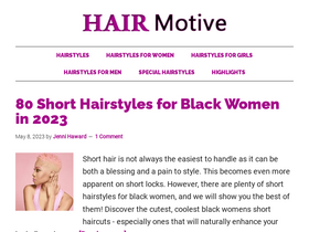 'hairmotive.com' screenshot