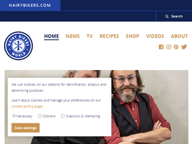 'hairybikers.com' screenshot
