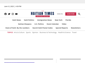 'haitiantimes.com' screenshot