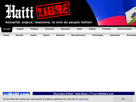 'haitilibre.com' screenshot