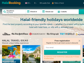 'halalbooking.com' screenshot
