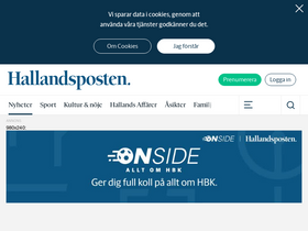 'hallandsposten.se' screenshot
