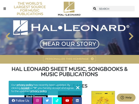 'halleonard.com' screenshot