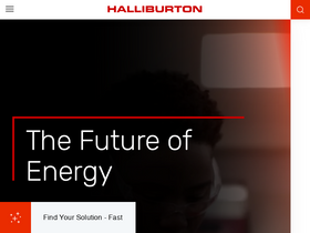 'halliburton.com' screenshot