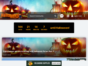 'halloweenforum.com' screenshot