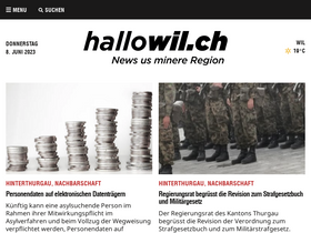 'hallowil.ch' screenshot