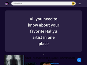 'hallyuidol.com' screenshot