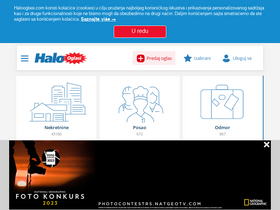 'halooglasi.com' screenshot