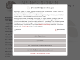 'hals-nase-ohren.com' screenshot