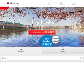 'hamburg-tourism.de' screenshot