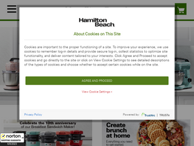 'hamiltonbeach.com' screenshot