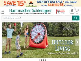 'hammacher.com' screenshot