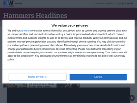 'hammersheadlines.com' screenshot