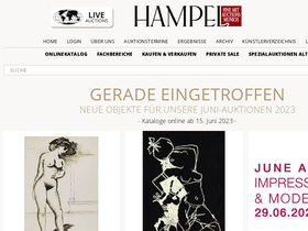 'hampel-auctions.com' screenshot