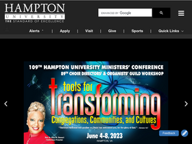 'hamptonu.edu' screenshot