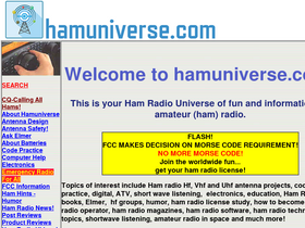 'hamuniverse.com' screenshot
