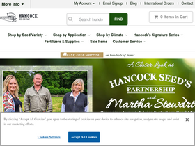 'hancockseed.com' screenshot