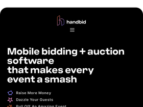 'handbid.com' screenshot