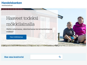 'handelsbanken.fi' screenshot