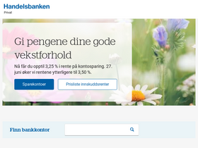 'handelsbanken.no' screenshot