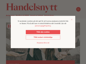 'handelsnytt.se' screenshot