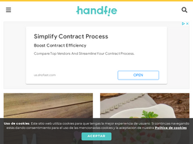 'handfie.com' screenshot
