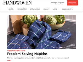 'handwovenmagazine.com' screenshot