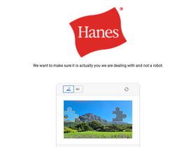 'hanes.com' screenshot