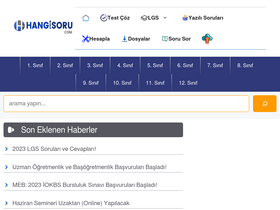 'hangisoru.com' screenshot
