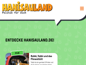 'hanisauland.de' screenshot