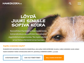 'hankikoira.fi' screenshot