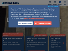 'hannoversche.de' screenshot