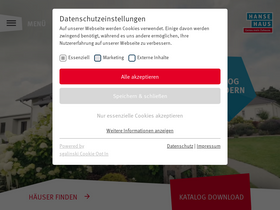 'hanse-haus.de' screenshot