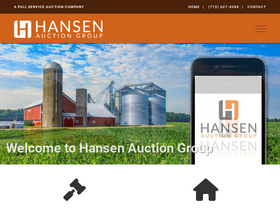 'hansenauctiongroup.com' screenshot