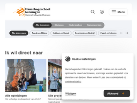 'hanze.nl' screenshot