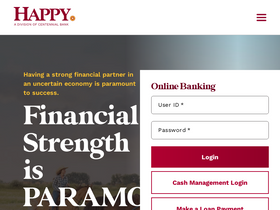 'happybank.com' screenshot