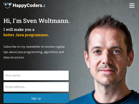 'happycoders.eu' screenshot