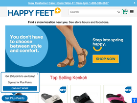 'happyfeet.com' screenshot