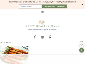 'happyhealthymama.com' screenshot