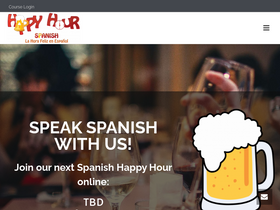 'happyhourspanish.com' screenshot
