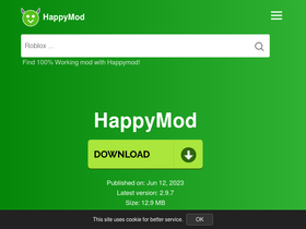 'happymod.com' screenshot