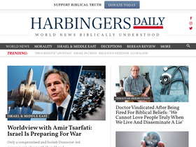'harbingersdaily.com' screenshot