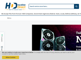 'harddiskdirect.com' screenshot