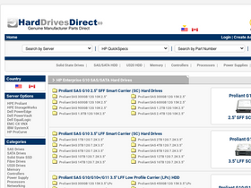 'harddrivesdirect.com' screenshot