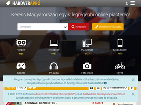 'hardverapro.hu' screenshot