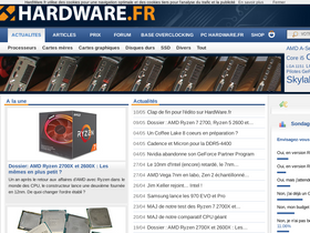 'hardware.fr' screenshot
