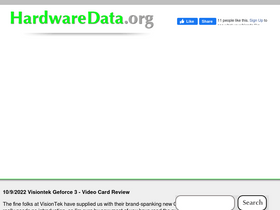 'hardwaredata.org' screenshot