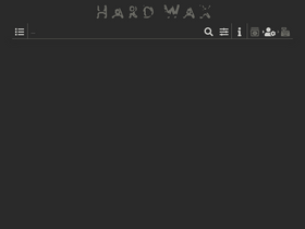 'hardwax.com' screenshot