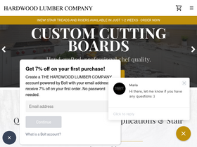 'hardwood-lumber.com' screenshot