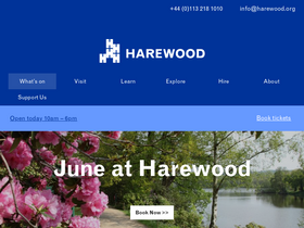 'harewood.org' screenshot